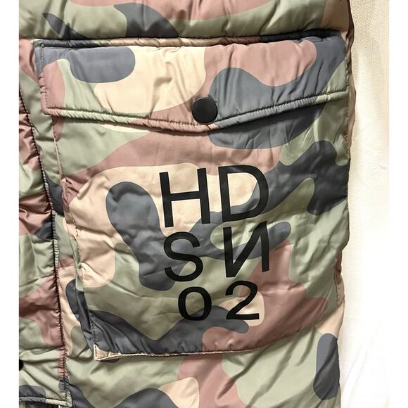 Hudson HDSN Mens Quilted Hooded Storm Parka Puffer Coat Size 2XL Camo $438 MSRP - Picture 2 of 16